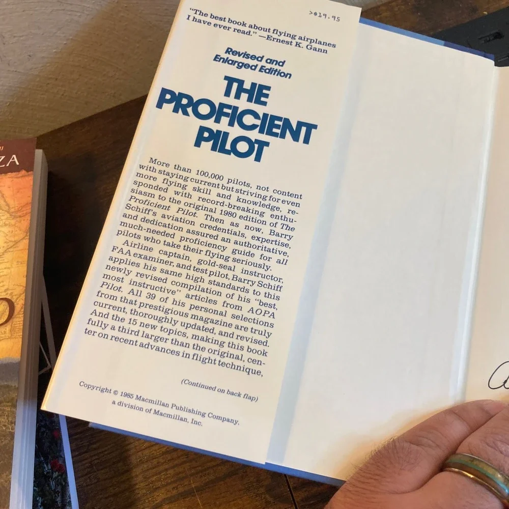 The Proficient Pilot Barry Schiff AOPA HC w/ DJ Flying Airplanes Vtg